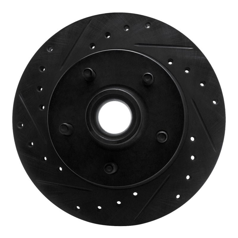 Disco de freno delantero izquierdo perforado y ranurado negro R1 Concepts Ford Ranger 1983-1994 (USA/Canadá) - 633-54110L Disco de freno delantero izquierdo perforado y ranurado negro R1 Concepts Ford Ranger 1983-1994 (USA/Canadá) - 633-54110L