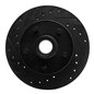 Disco de freno delantero izquierdo perforado y ranurado negro R1 Concepts Ford Ranger 1983-1994 (USA/Canadá) - 633-54110L Disco de freno delantero izquierdo perforado y ranurado negro R1 Concepts Ford Ranger 1983-1994 (USA/Canadá) - 633-54110L
