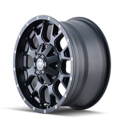 Llanta Mayhem 8015 Warrior 17x9 5x114.3 ET18 buje 87 mm Negro mate - 8015-7956MB18