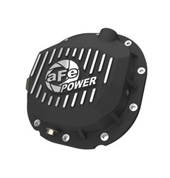 Tapa de diferencial trasero aFe Ford F-150 1990-2014 - Negro con aletas mecanizadas - 46-71410B