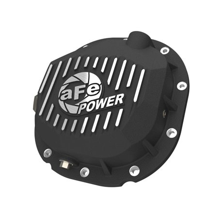 Tapa de diferencial trasero aFe Ford F-150 1990-2014 - Negro con aletas mecanizadas - 46-71410B