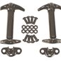 Kit de cierres de capó Rugged Ridge negros Jeep CJ / Wrangler 1941-1995 - 11210.01 Kit de cierres de capó Rugged Ridge negros Jeep CJ / Wrangler 1941-1995 - 11210.01