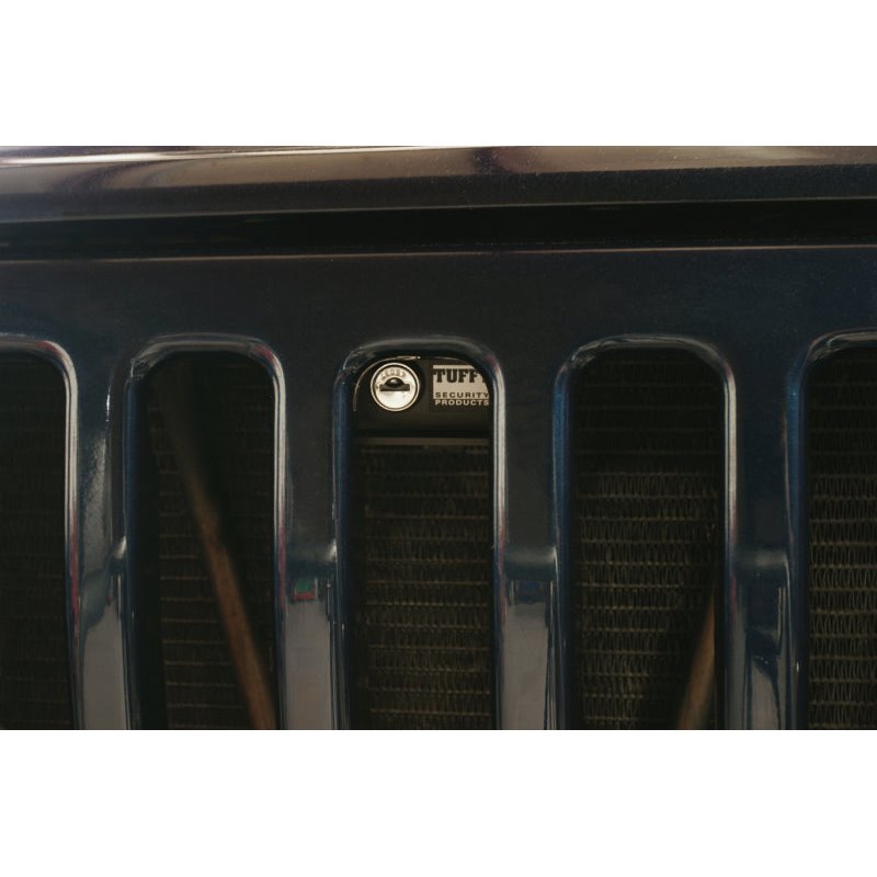 Cierre de capó antirrobo Tuffy negro Jeep Wrangler TJ y LJ - 137-01