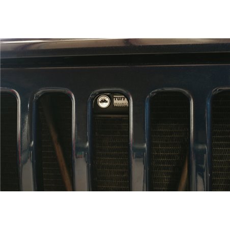 Cierre de capó antirrobo Tuffy negro Jeep Wrangler TJ y LJ - 137-01