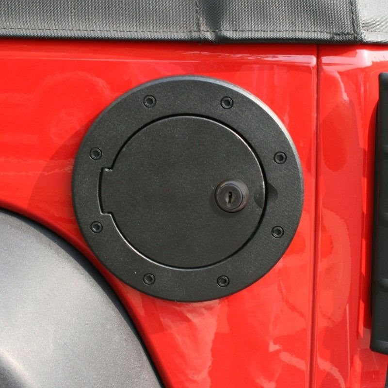Tapa de depósito con cerradura Rugged Ridge aluminio negro Jeep Wrangler JK 2007-2018 - 11425.06 Tapa de depósito con cerradura Rugged Ridge aluminio negro Jeep Wrangler JK 2007-2018 - 11425.06