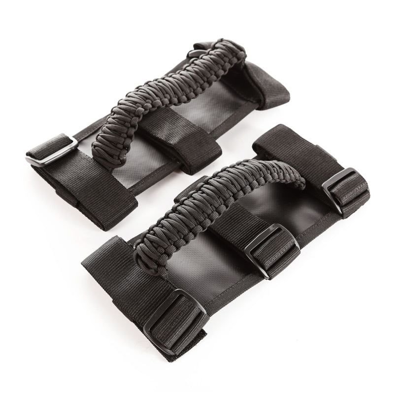 Asideros de paracord Rugged Ridge negro/negro (pareja) - 13505.30