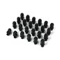 Kit de tuercas de rueda ICON Alloys negras M14x1.5 con vástago especial - 24 tuercas - 89141524B-ET