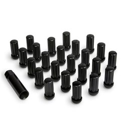 Kit de tuercas de rueda ICON Alloys negras M14x1.5 - 24 tuercas con llave - 89141524B