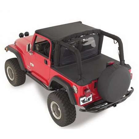 Cubierta tonneau Rampage Jeep Wrangler YJ 1992-1995 - Black Denim - 721015