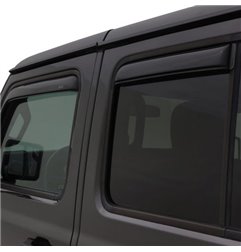 Deflectores de ventanilla encastrados AVS Ventvisor Jeep Wrangler Unlimited 4 puertas 2018 - 4 piezas - Ahumado - 194811