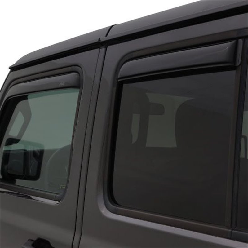 Deflectores de ventanilla encastrados AVS Ventvisor Jeep Wrangler Unlimited 4 puertas 2018 - 4 piezas - Ahumado - 194811 Deflectores de ventanilla encastrados AVS Ventvisor Jeep Wrangler Unlimited 4 puertas 2018 - 4 piezas - Ahumado - 194811
