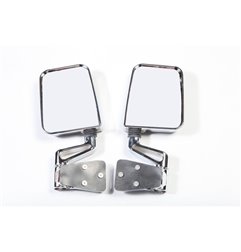 Kit de retrovisores cromados Dual Focus Rugged Ridge Jeep Wrangler YJ/TJ 1987-2002 - 11018.01