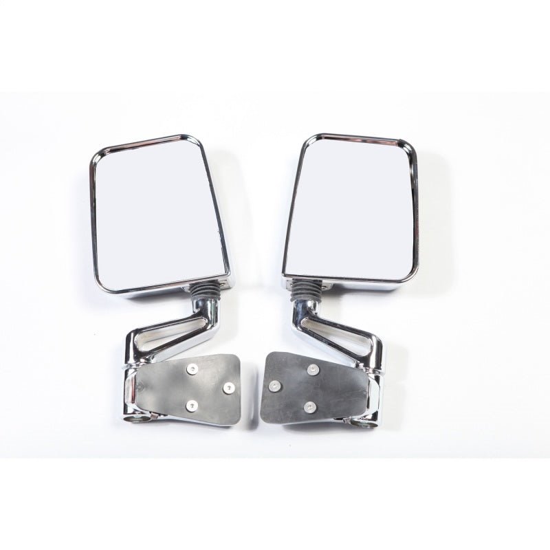 Kit de retrovisores cromados Dual Focus Rugged Ridge Jeep Wrangler YJ/TJ 1987-2002 - 11018.01