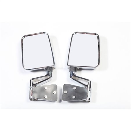 Kit de retrovisores cromados Dual Focus Rugged Ridge Jeep Wrangler YJ/TJ 1987-2002 - 11018.01