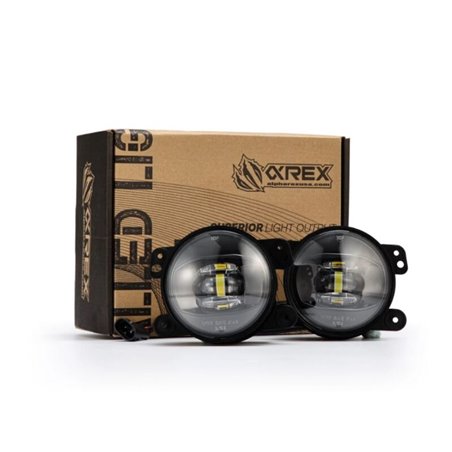 Antinieblas LED proyector bicolor AlphaRex DoubleTap universales Chrysler/Dodge/Hummer/Jeep - Blanco/Ámbar - 210004
