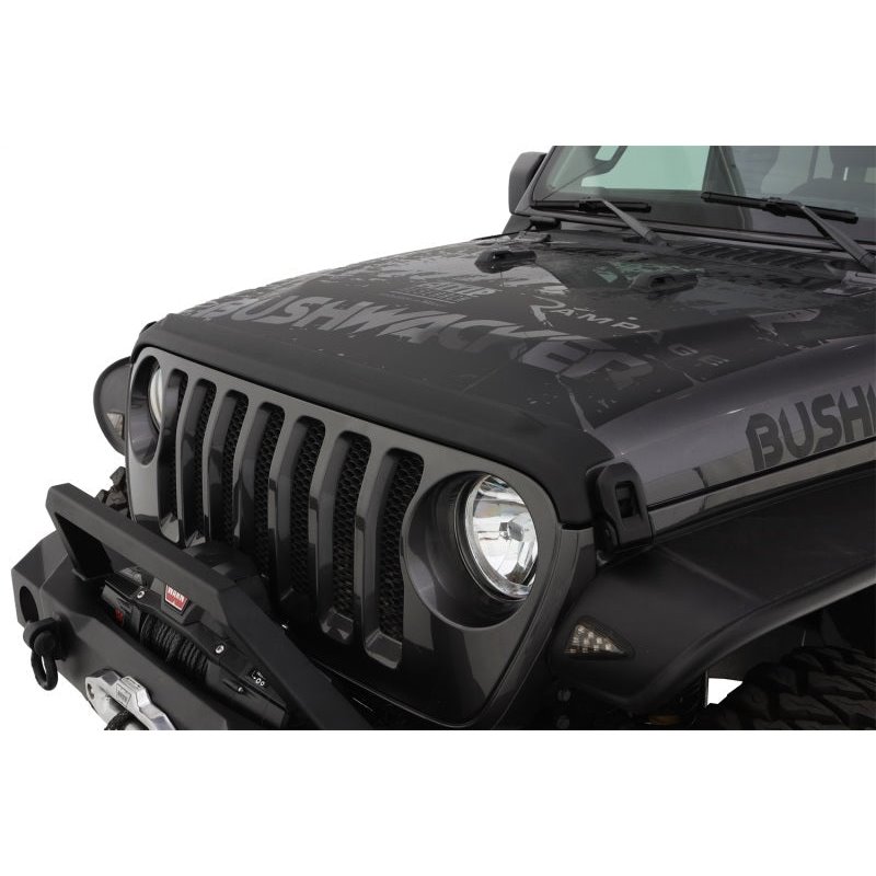 Protector de capó Bushwacker negro Jeep Wrangler Rubicon/Sport/Unlimited/Sport S 2018-2019 - 14093