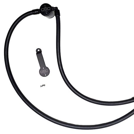 Separador de aceite J&L 3.0 lado conductor Jeep Wrangler 2.0L 2020-2025 - Negro anodizado - 3070D-B