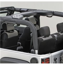 Funda de barra antivuelco Rugged Ridge poliéster negro Jeep Wrangler JK 2007-2018 - 13613.02