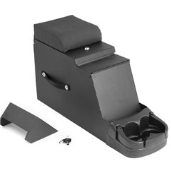 Consola de seguridad para equipo de audio Rugged Ridge negra Jeep CJ / Wrangler 1976-1995 - 13104.01