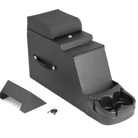 Consola de seguridad para equipo de audio Rugged Ridge negra Jeep CJ / Wrangler 1976-1995 - 13104.01