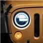Faros LED 7" con halos Raxiom carcasa negra lente transparente Jeep Wrangler TJ/JK 1997-2018 - J155018 Faros LED 7" con halos Raxiom carcasa negra lente transparente Jeep Wrangler TJ/JK 1997-2018 - J155018