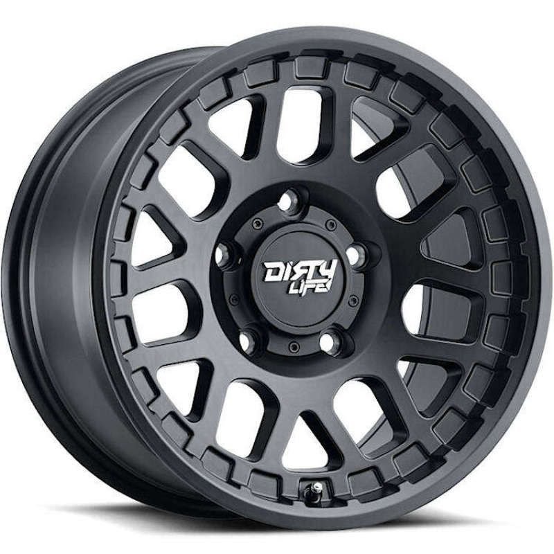 Llanta Dirty Life 9306 Mesa 17x9 5x127 ET-12 buje 78.1 mm Negro mate - 9306-7973MB12