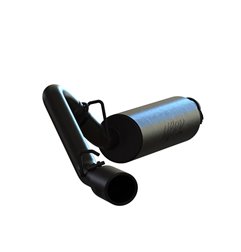 Escape cat-back MBRP 2.5" salida lateral simple recubrimiento negro Jeep Wrangler TJ 2.5L / 4.0L 1997-1999 - S5512BLK