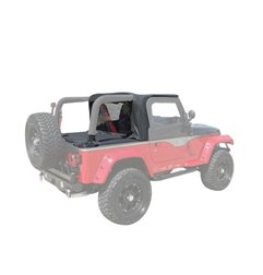 Capota blanda de cabina y cubierta trasera Rampage Jeep Wrangler TJ 1997-2002 - Black Denim - 994015