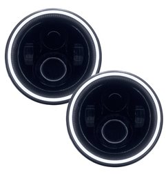 Faros LED de alta potencia ORACLE 7" bisel negro - Blanco - 5769-001