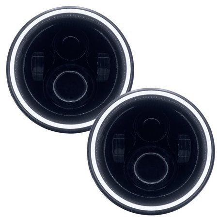 Faros LED de alta potencia ORACLE 7" bisel negro - Blanco - 5769-001