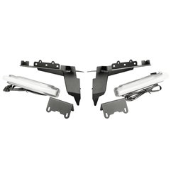 Soportes de recorte para aletines delanteros Rugged Ridge Jeep Gladiator / Wrangler JL Overland/Sahara/Sport con DRL 2020-2023 -