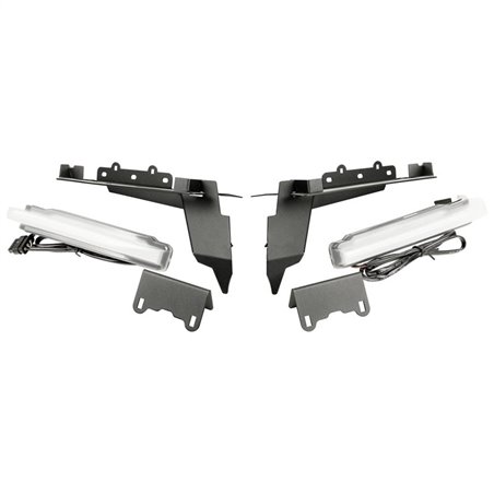 Soportes de recorte para aletines delanteros Rugged Ridge Jeep Gladiator / Wrangler JL Overland/Sahara/Sport con DRL 2020-2023 -