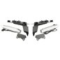 Soportes de recorte para aletines delanteros Rugged Ridge Jeep Gladiator / Wrangler JL Overland/Sahara/Sport con DRL 2020-2023 - Soportes de recorte para aletines delanteros Rugged Ridge Jeep Gladiator / Wrangler JL Overland/Sahara/Sport con DRL 2020-2023 -