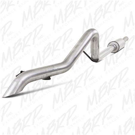 Escape MBRP silencioso y tubo de cola off-road antes del eje Jeep Wrangler JK 3.8L V6 4 puertas 2007-2009 - S5514AL