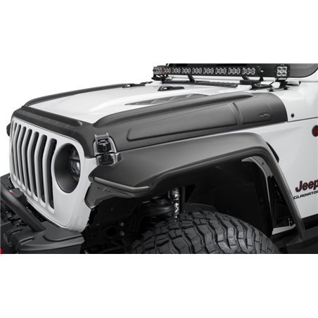 Protección de capó Bushwacker Trail Armor Jeep Wrangler JK/JKU 2007-2018 - 3 piezas - Negro texturizado - 14129