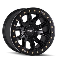 Llanta Dirty Life 9303 DT-1 17x9 5x127 ET-12 buje 78.1 mm Negro mate - Beadlock - 9303-7973MB12