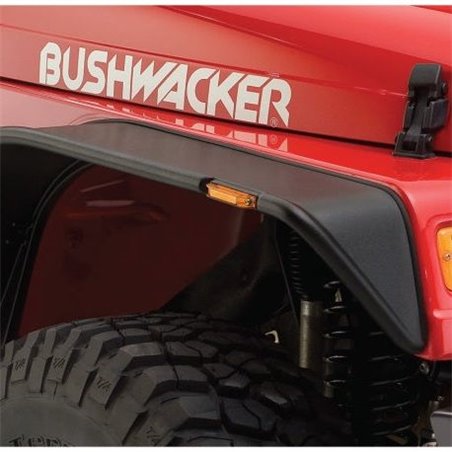 Aletines Bushwacker Flat Style Jeep TJ 1997-2006 - 2 piezas - Negro - 10055-07