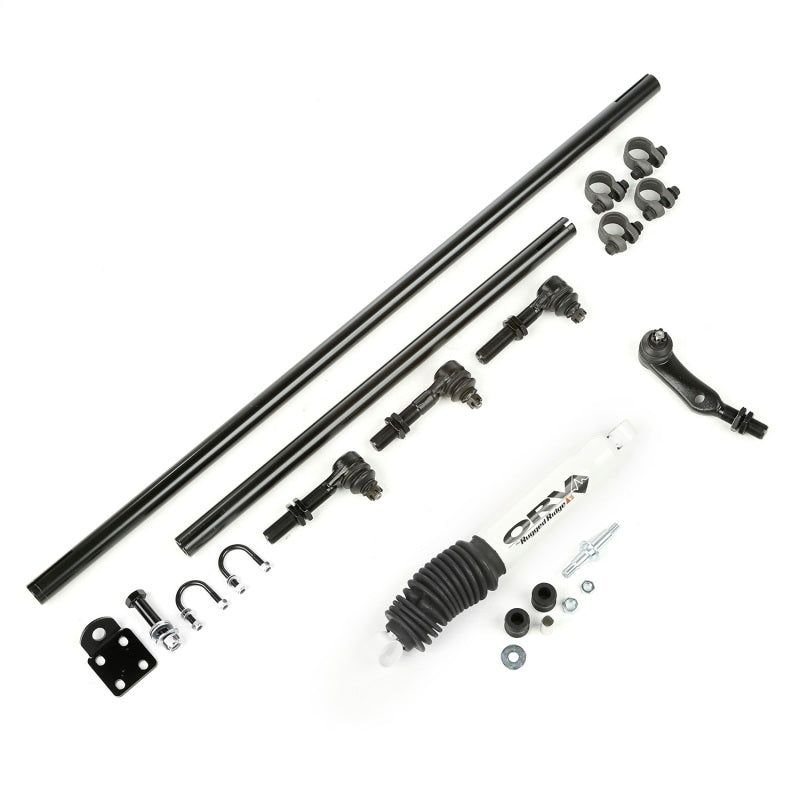 Kit de dirección reforzado Rugged Ridge HD con amortiguador Jeep XJ/ZJ/TJ 1984-2006 - 18050.88