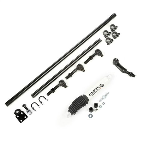 Kit de dirección reforzado Rugged Ridge HD con amortiguador Jeep XJ/ZJ/TJ 1984-2006 - 18050.88