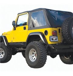 Kit de capota blanda sin armazón Rampage Jeep Wrangler TJ 1997-2006 (excepto LJ Unlimited) - Black Diamond - 109535