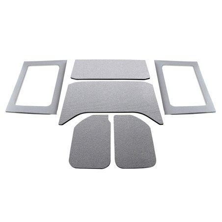 Kit de revestimiento de techo DEI Boom Mat Jeep Wrangler JK 4 puertas 2011-2018 - 6 piezas - Gris - 50291