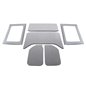 Kit de revestimiento de techo DEI Boom Mat Jeep Wrangler JK 4 puertas 2011-2018 - 6 piezas - Gris - 50291