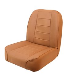 Asiento delantero respaldo bajo no reclinable Rugged Ridge Tan Jeep CJ 1955-1986 - 13400.04