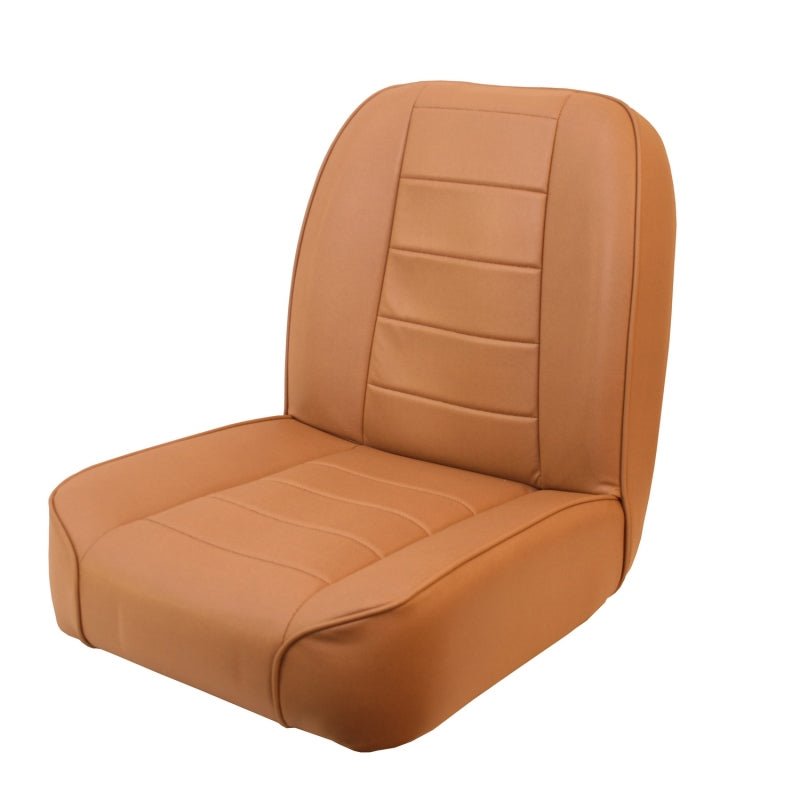 Asiento delantero respaldo bajo no reclinable Rugged Ridge Tan Jeep CJ 1955-1986 - 13400.04