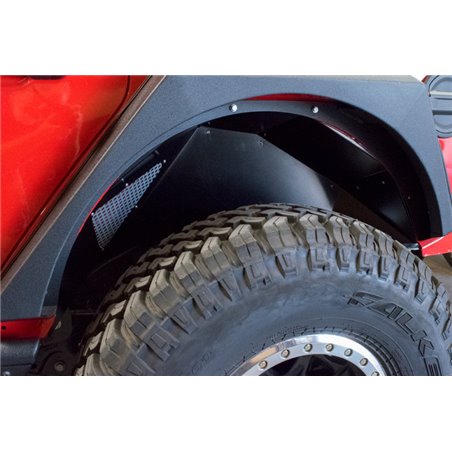 Pases de rueda interiores traseros DV8 Offroad Jeep Wrangler JL 2018+ - Negro - INFEND-03RB