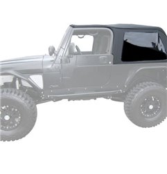Kit de capota blanda sin armazón Rampage Jeep Wrangler TJ / LJ Unlimited 2004-2006 - Black Diamond - 109635