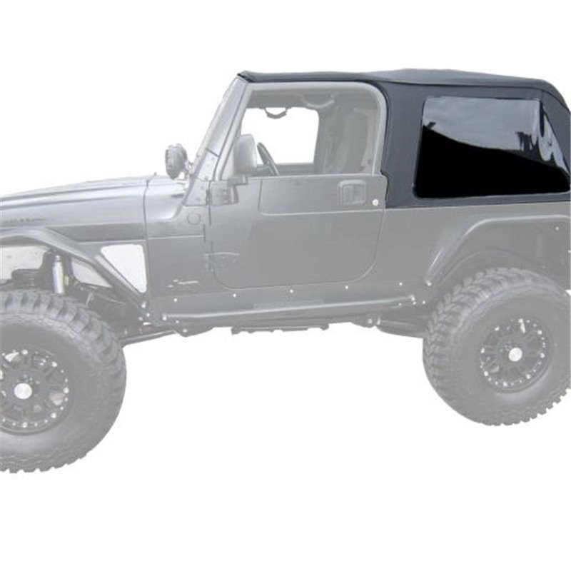 Kit de capota blanda sin armazón Rampage Jeep Wrangler TJ / LJ Unlimited 2004-2006 - Black Diamond - 109635