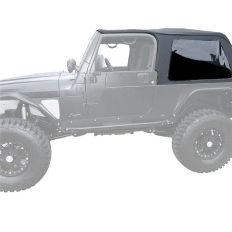 Kit de capota blanda sin armazón Rampage Jeep Wrangler TJ / LJ Unlimited 2004-2006 - Black Diamond - 109635