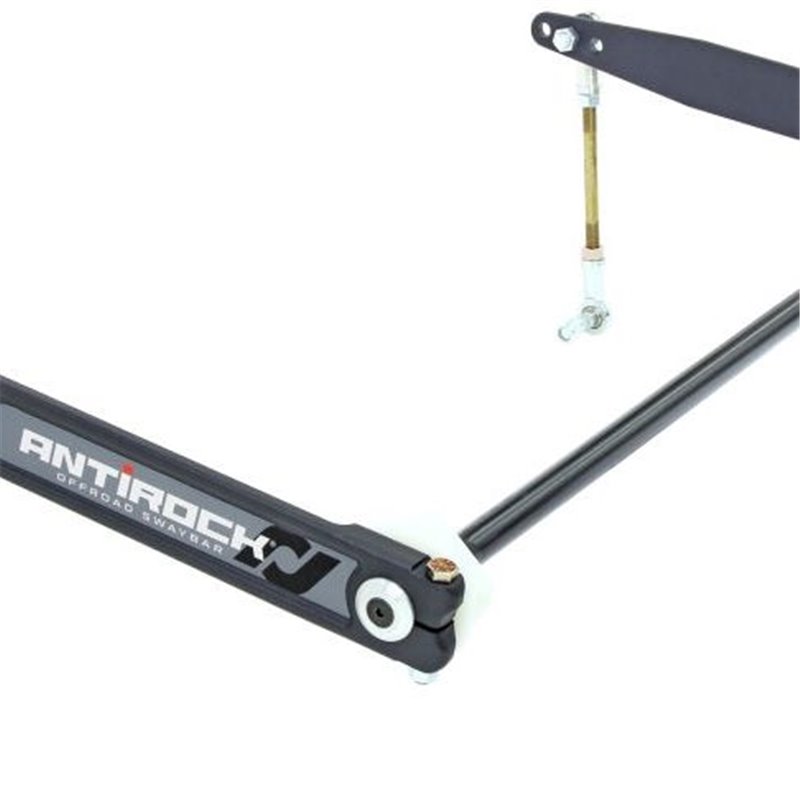 Kit de barra estabilizadora delantera RockJock Antirock con brazos forjados atornillados Jeep TJ/LJ - CE-9900 Kit de barra estabilizadora delantera RockJock Antirock con brazos forjados atornillados Jeep TJ/LJ - CE-9900