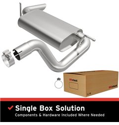 Kit de silencioso trasero de sustitución directa BRExhaust Jeep Wrangler 2.0L 2018-2025 - 108-0301
